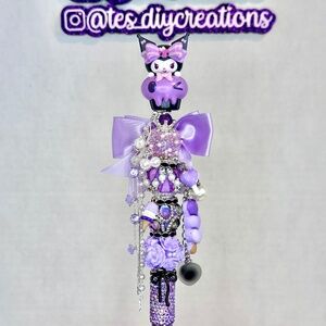 Kuromi beadable pen; fancy pen